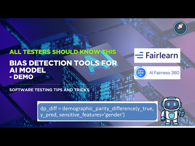 Bias detection tools for AI Models - Fairlearn and AIF360 - Live Demo