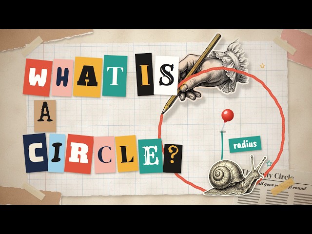 What Is a Circle? 🐌 A 1-Minute Paper Cartoon for Curious Kids