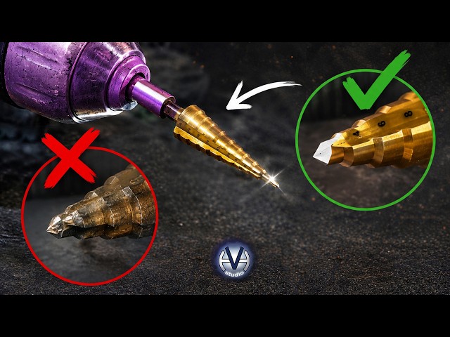 🔥 How to Sharpen a Step Drill Bit (Cone Drill Bit) Yourself | Fast and Without a Special Grinder