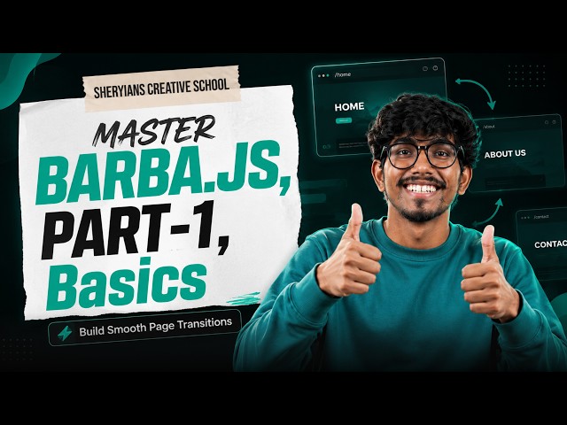Barba.js Part 01 | Basics | Build Smooth Page Transitions