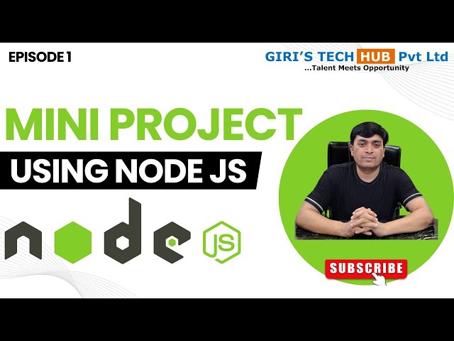 Mini project design development using node js for understanding session handling | Part 1