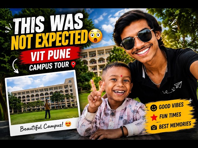 VIT Pune Campus Tour | This Is What College Life REALLY Looks Like #vitpune #mhtcet #campustour