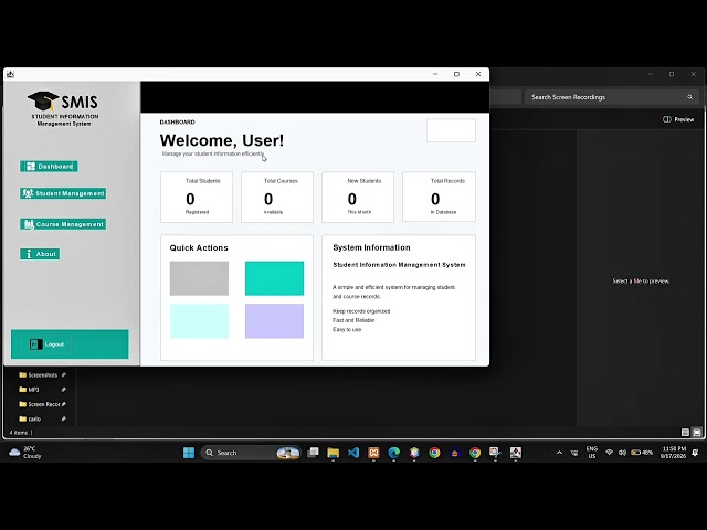 Student Management System - Java swing 