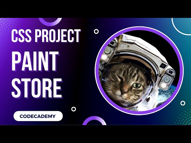 Paint Store CSS  Project | Day 26 Codecademy