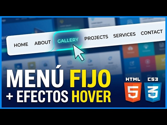 Barra de Navegación Fija (Sticky Navbar) con Animaciones CSS Modernas