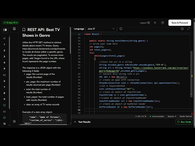 REST API Hackerank Tutorial | Best TV Show in The Genre | Bangla Tutorial