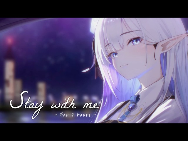 Stay With Me 🌃🌙 | Driving date for 2-Hour | Drive ambience, Clicking sounds, Cars passing by