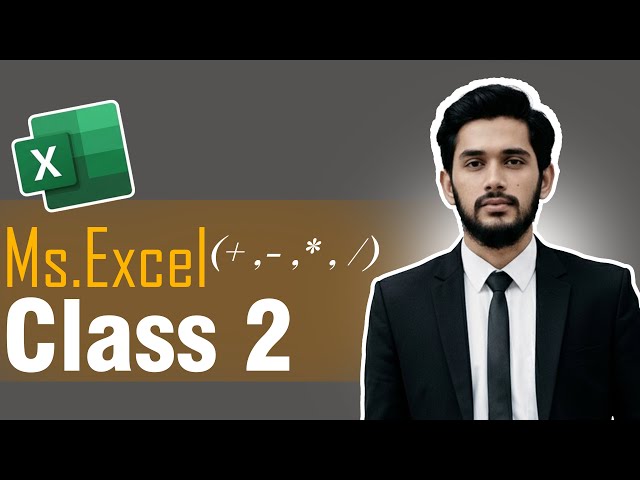 MS Excel Class 2 | Excel Interface Explained for Beginners