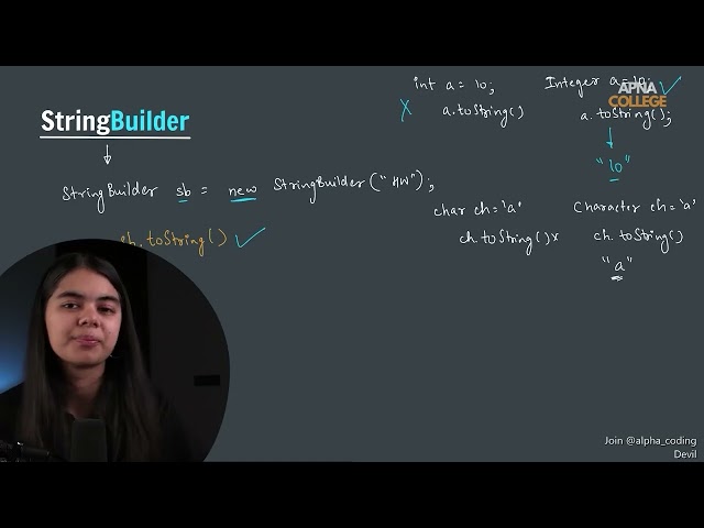 StringBuilder in Java | Basic to Advanced Java Tutorial | Shraddha Didi