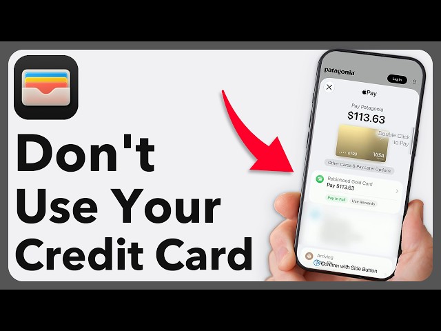 Do NOT Use Your Credit Card - Use Apple Pay For This One Reason