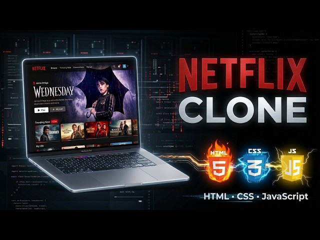 Netflix Clone Website Using HTML CSS & JavaScript | Beginner Friendly Responsive Frontend Project