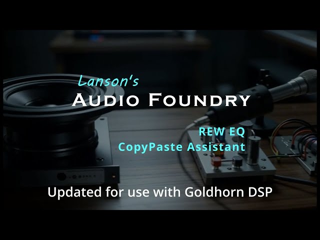 REW EQ CopyPaste Assistant Automation - Updated for Goldhorn DSP