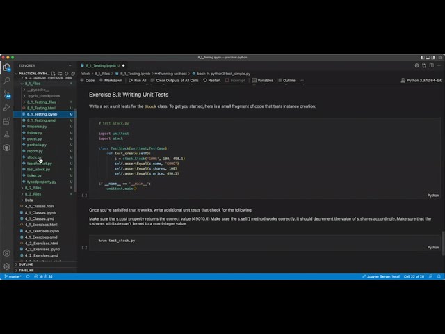 Practical Python Programming: Testing and Debugging (ppp01 8)