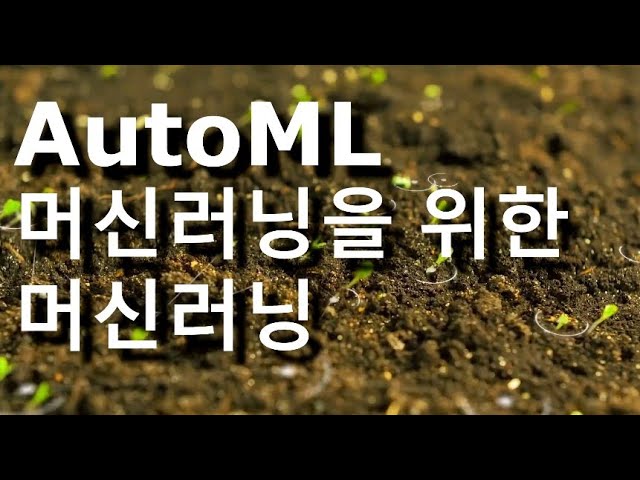 머신러닝을 위한 머신러닝 AutoML