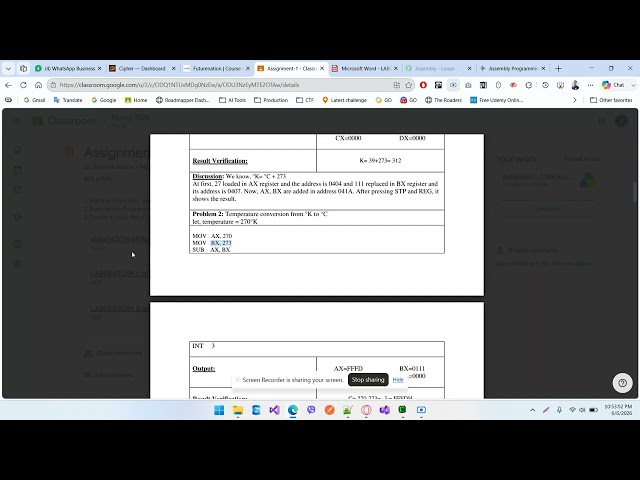 Temperature conversion from °C to °K in Bangla || Microprocessor || Assembly Language || Masum Kazi