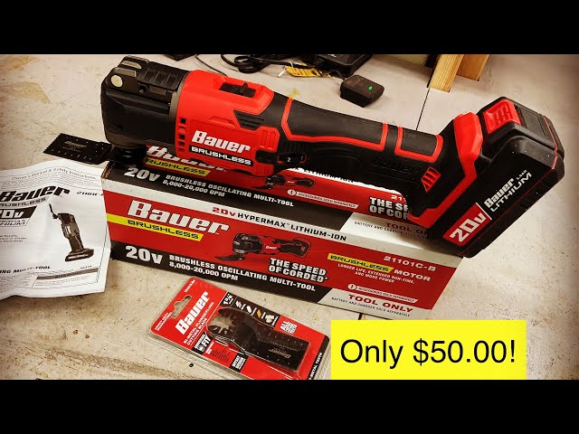 Honest Review of The Harbor Freight Bauer Cordless Oscillating Multi-Tool!
