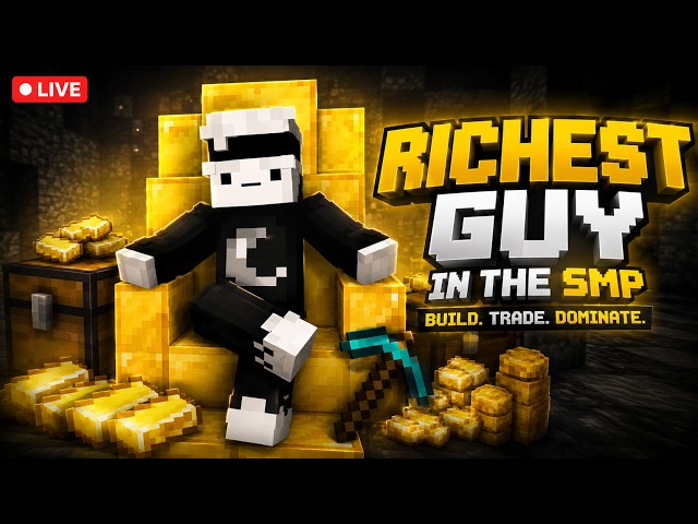 Trying to become rich in my public server! |  #publicsmpminecraft #minecraftlive #aloogang