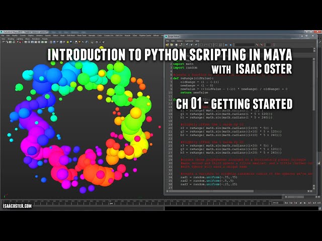 Introduction to Python Scripting in Maya, Ch 01   Getting Started