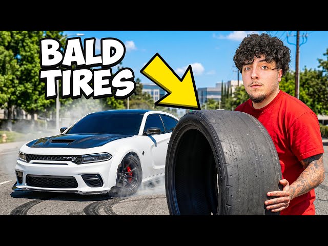 POV Sliding my HELLCAT REDEYE every turn I make w/ BALD TIRES!!