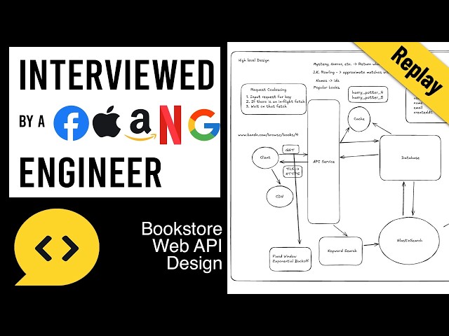 Bookstore Web API Design: System Design Interview with a FAANG Engineer