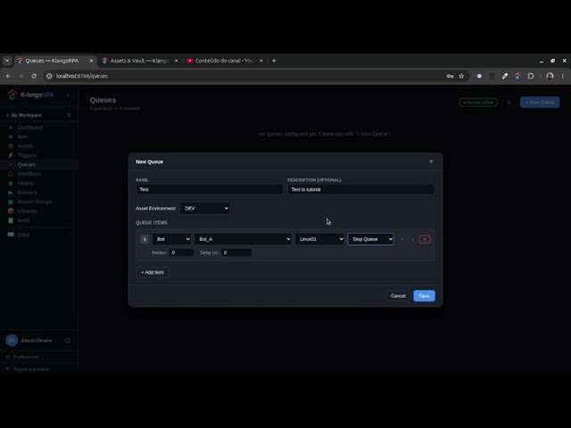 Klango RPA - Queues