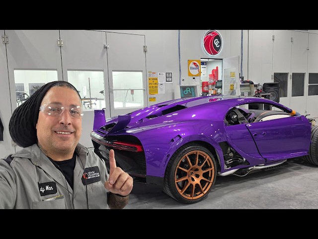 Painting A Bugatti Chiron For Mat Armstrong!