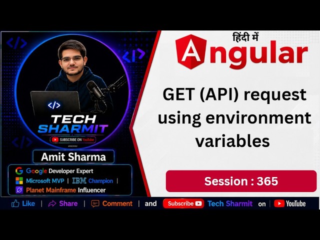 get api with environment variable in angular | HttpClient API in Angular | Angular Tutorial (Ep-365)