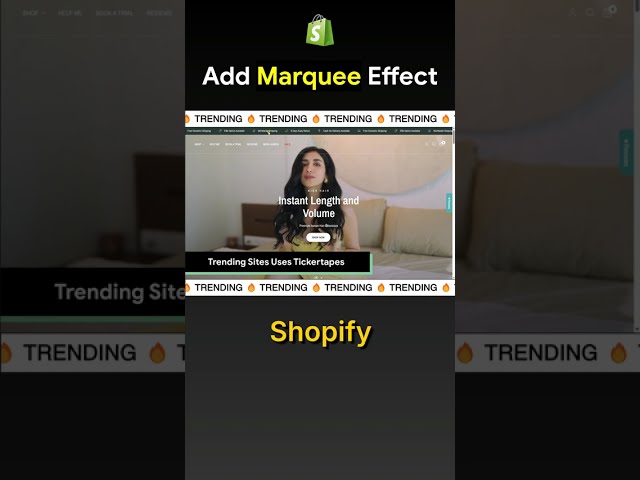 Add Marquee Effect Announcement Bar | Shopify [ Without App ] #shopify