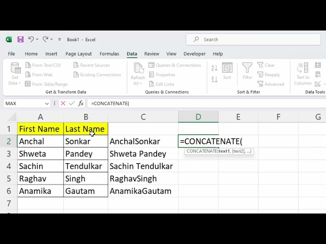 Difference between Concat and Concatenate in Microsoft Excel@COMPUTEREXCELSOLUTION