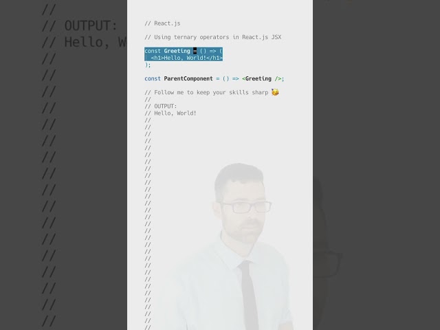 Using Ternary Operators in React.js JSX
