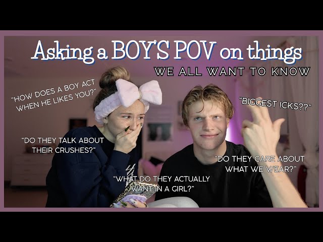 Asking a BOY questions that all girls are TOO SCARED to actually ask