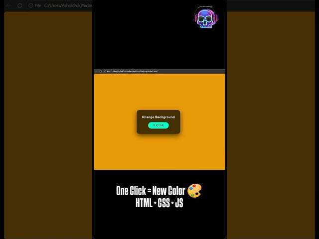 DAY 15 🚀 JavaScript Background Color Changer