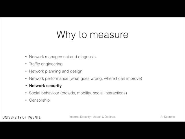 Network Measurements - Introduction