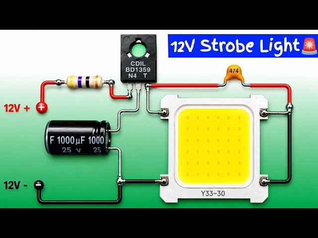 Airplane Strobe Light 12 volt for Car, Bike | Helpful Electronics Projects