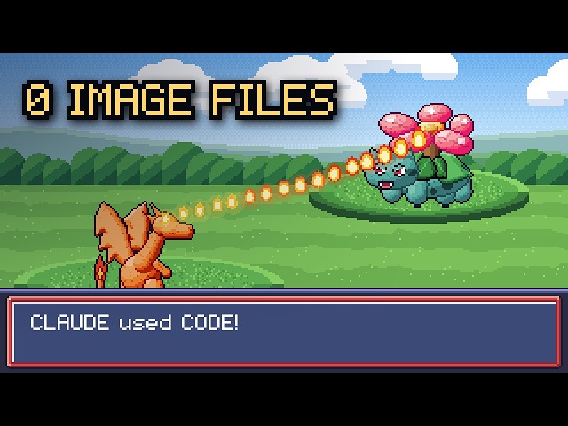Claude Rebuilt Pokémon Red. There Isn't a Single Image File.