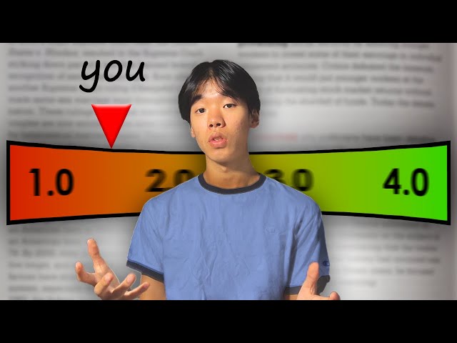 If you have less than a 3.5 GPA, please watch this video