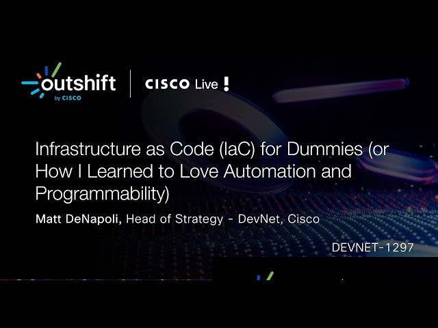 Infrastructure as Code (IaC) for Dummies (or How I Learned to Love Automation and Programmability)