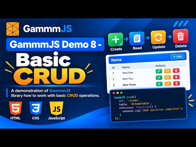 GammmJS Demo 8 - CRUD