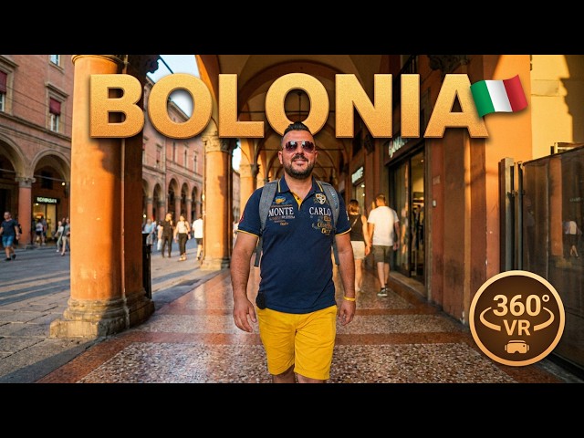 [360°] Virtual Tour of Bologna: Discover the Secrets of Italy | VLOG1