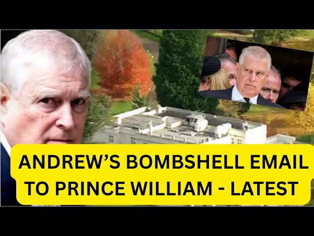WILLIAM RECEIVES THIS BOMBSHELL EMAIL FROM ANDREW #royal #britishroyalfamily #princewilliam