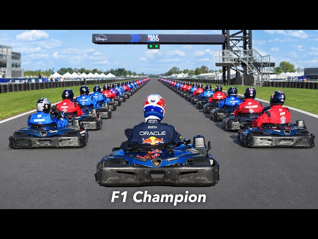 Max Verstappen Vs 100 Amateur Kart Racers