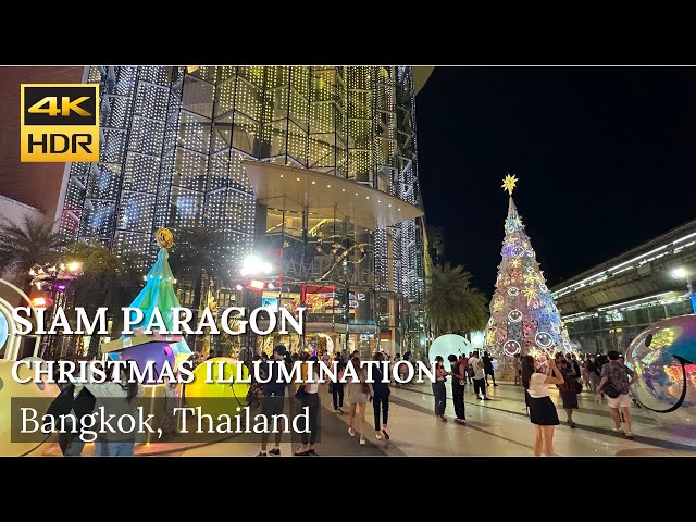 [BANGKOK] Siam Paragon Christmas Light 2022  [Walking Tour 4K HDR]