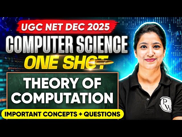 UGC NET Dec Computer Science Classes 2025 | UGC NET Computer Science Theory of Computation PYQs 2025
