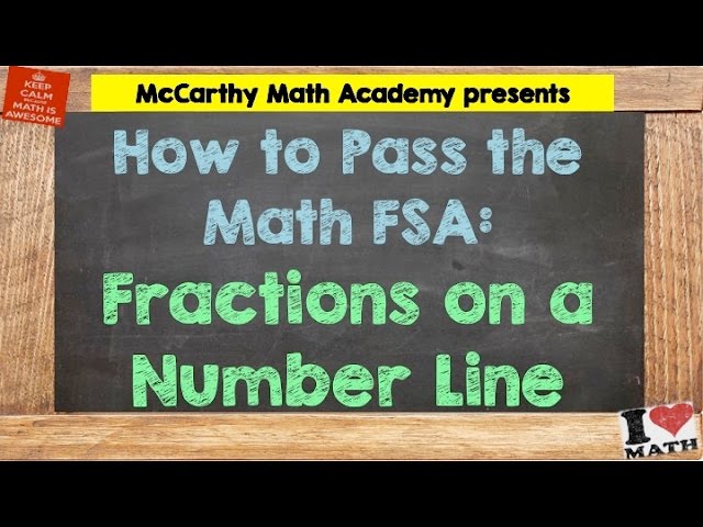 How to Pass the Math FSA - Fractions on a Number Line (3rd)