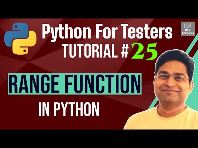 Python for Testers #25 - Range Function in Python | range() Explained