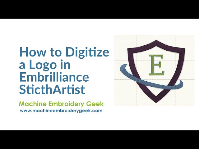 How to digitize a JPEG logo using Embrilliance StitchArtist to stitch on your embroidery machine.
