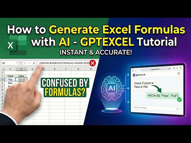 How to Generate Excel Formulas with AI - GPTEXCEL Tutorial