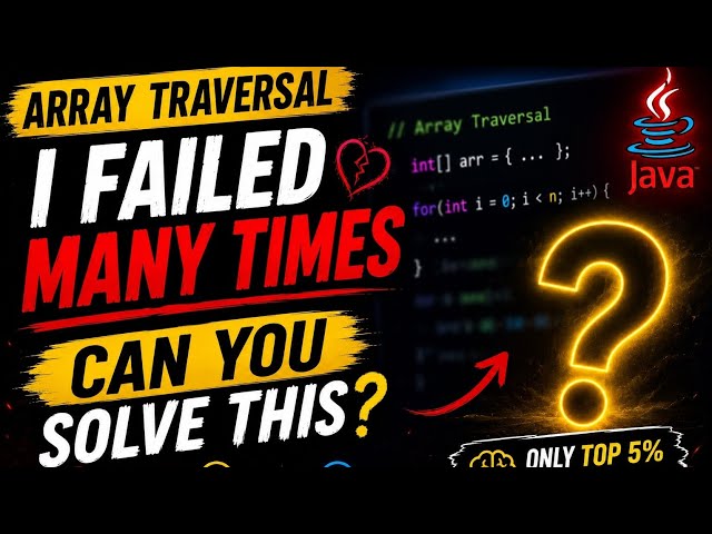 Java DSA | Array Traversal Questions  #coding #java