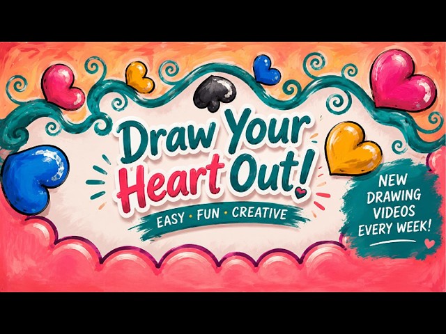 How to Draw a Cute Heart ❤️ | Easy Drawing Tutorial for Beginners