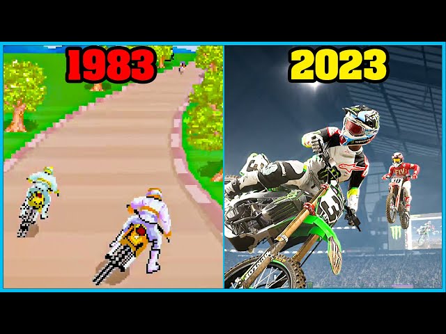 MOTOCROSS VIDEO GAMES EVOLUTION [1983 - 2023]